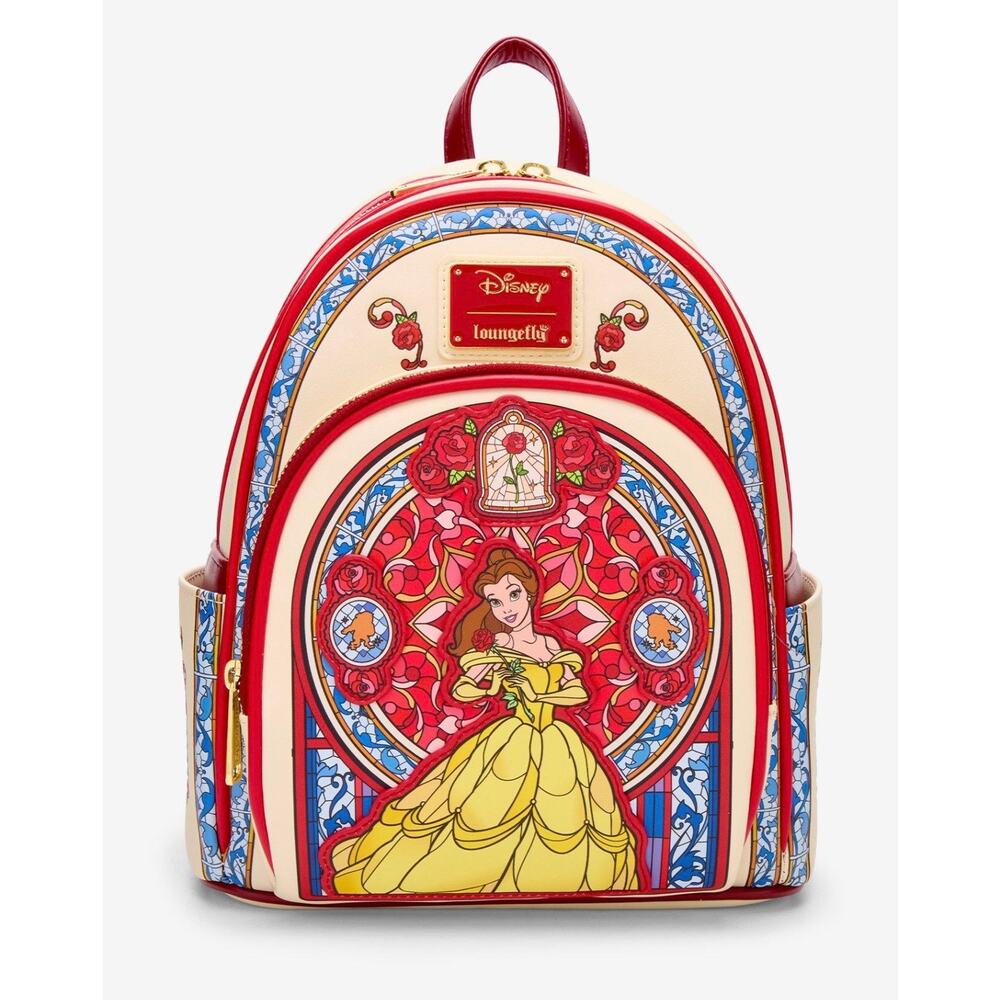 Disney Belle Stain Glass Loungefly beauty, and the beast